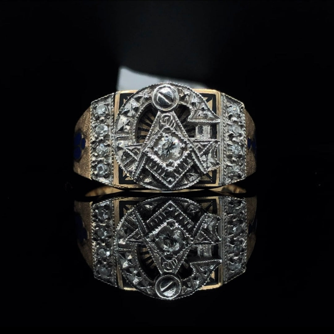 126779 - .25 ctw masonic ring