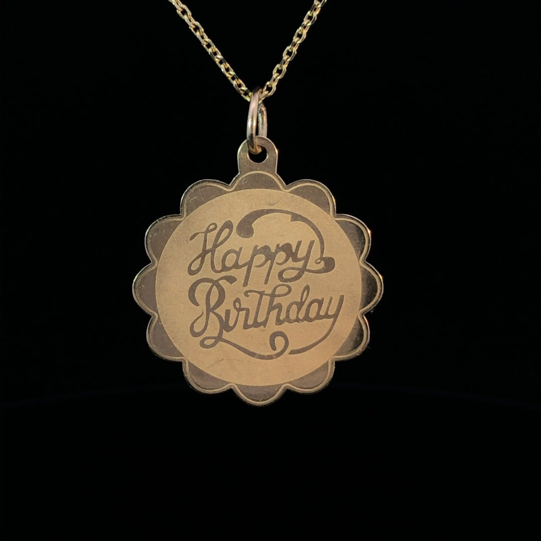 Gold pendant