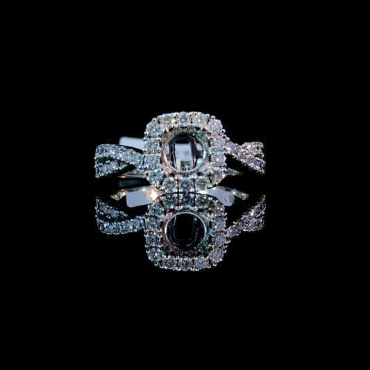 .64 ctw diamond semi mount