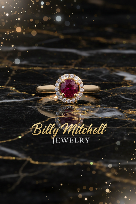 167191 - .54 ctw ruby and diamond ring