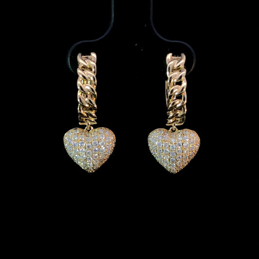 163118 - .87 ctw diamond earrings