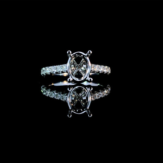 165746 - .47 ctw diamond semi mount