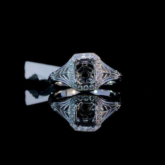 151819 - .17 ctw diamond semi mount