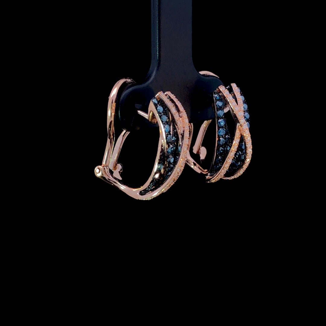 163115 - .99 ctw diamond earrings