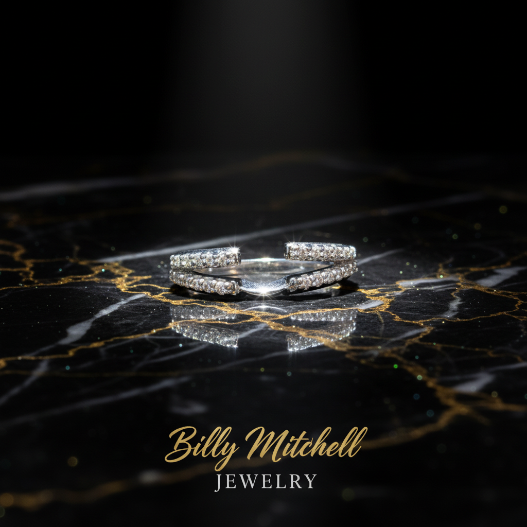 133574 - .19 ctw diamond ring wrap