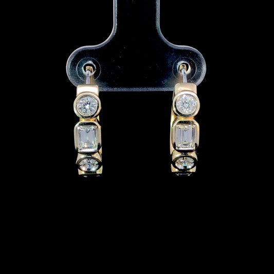 164991 - .87 ctw diamond earrings