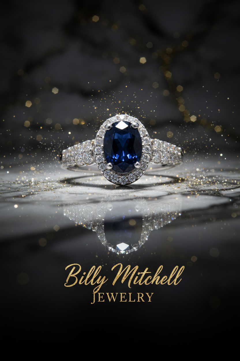 159590 - 1.37 ctw sapphire and diamond ring