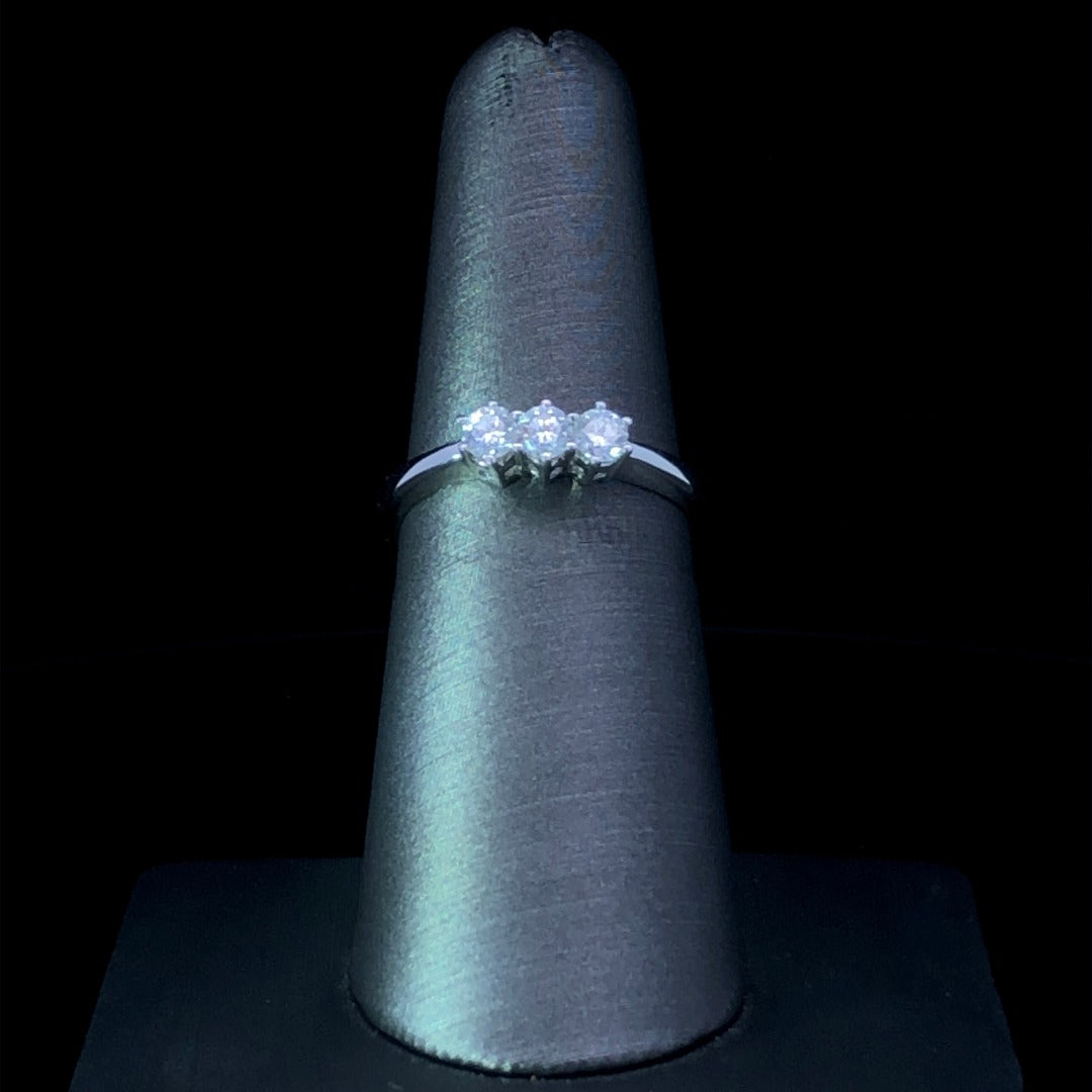 117354 - .40 ctw three stone diamond ring
