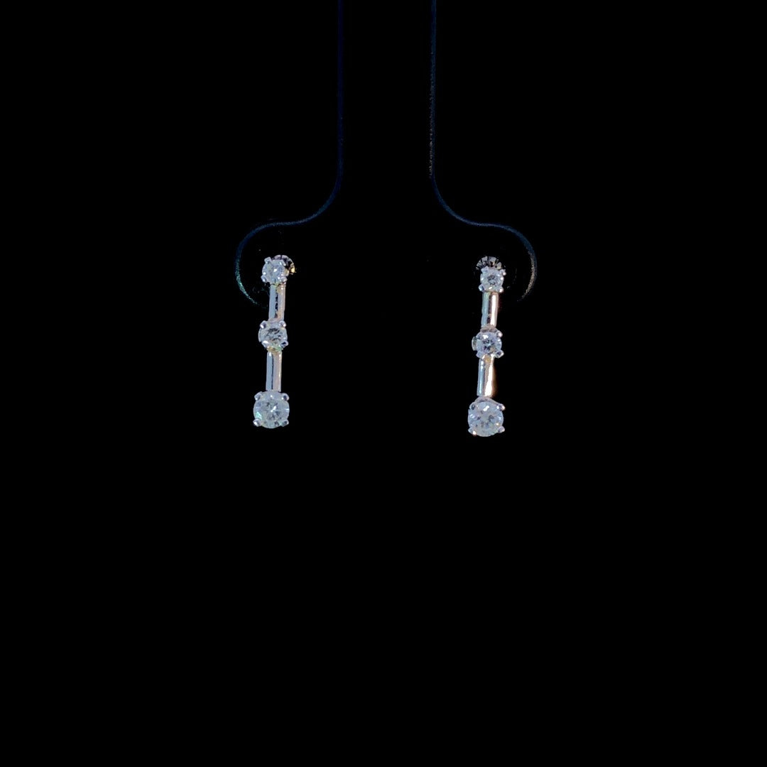 163466 - .33 ctw diamond earrings