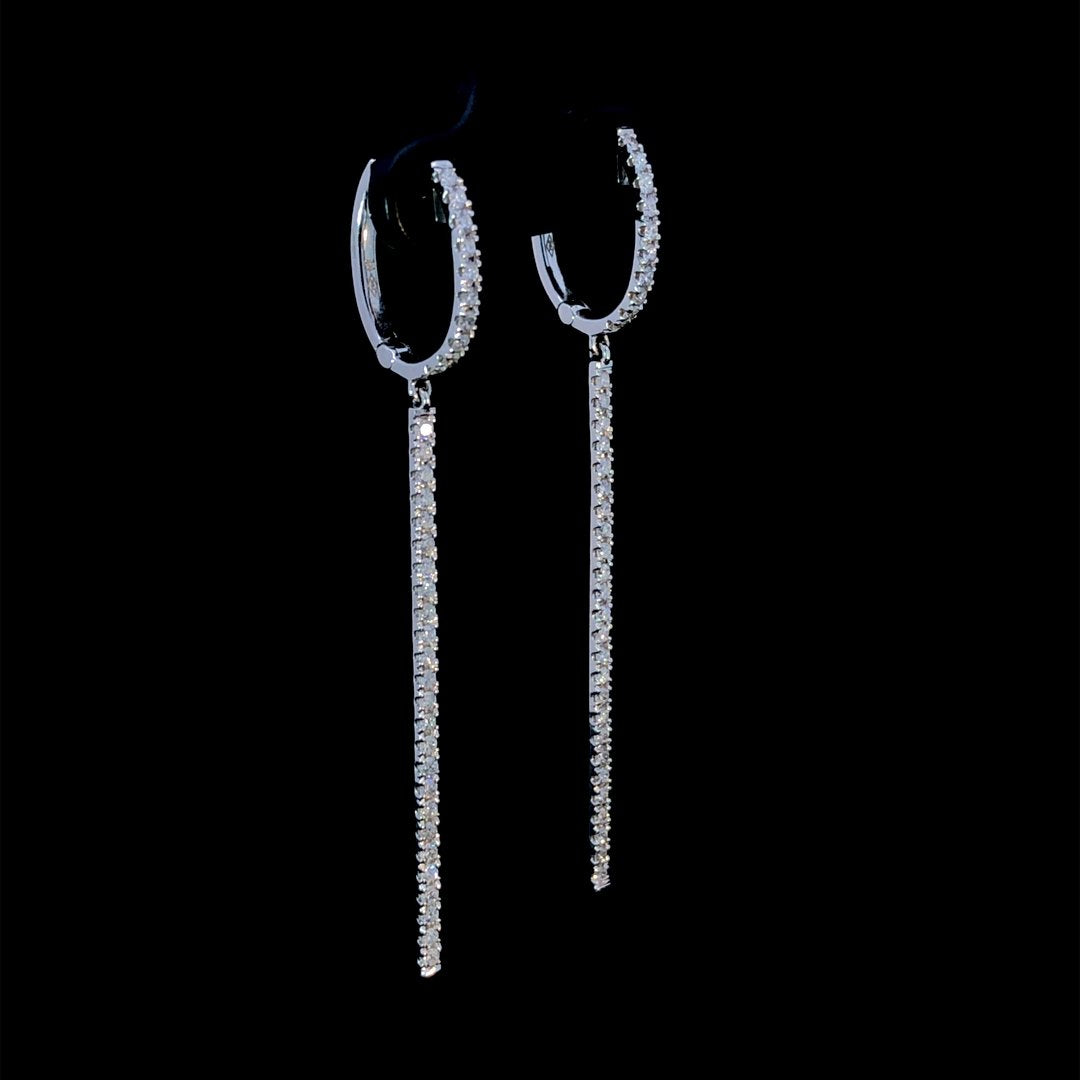 164243 - .69 ctw diamond earrings