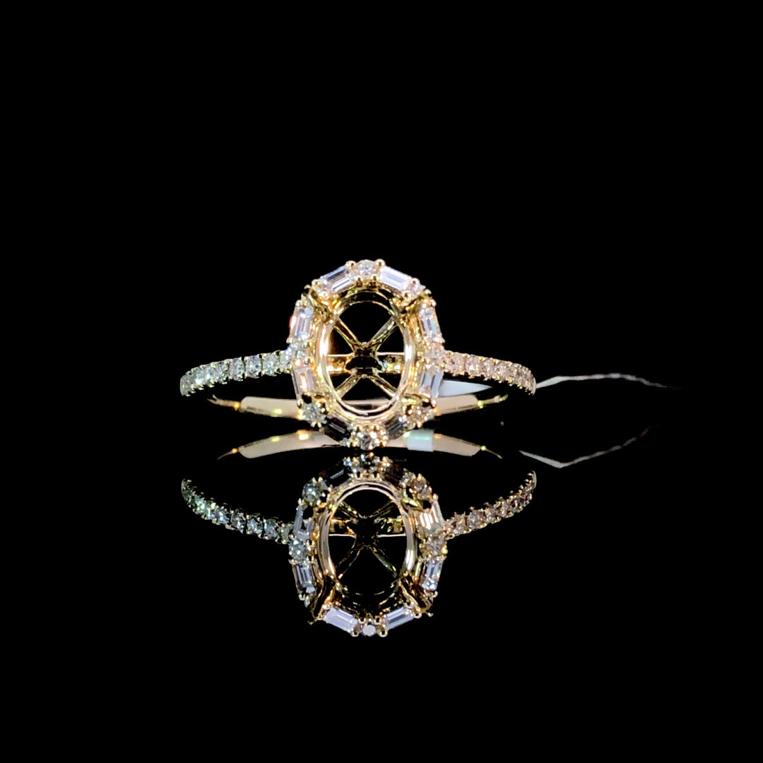 167016 - .32 ctw diamond semi mount