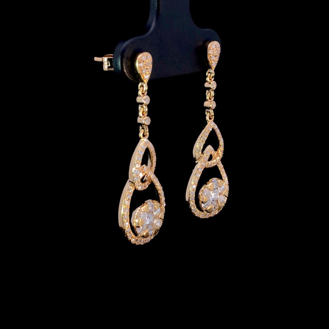 163121 - .96 ctw diamond earrings