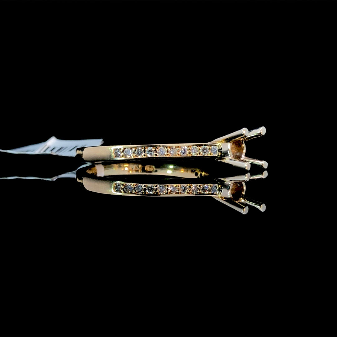 132802 - .22 ctw diamond semi mount