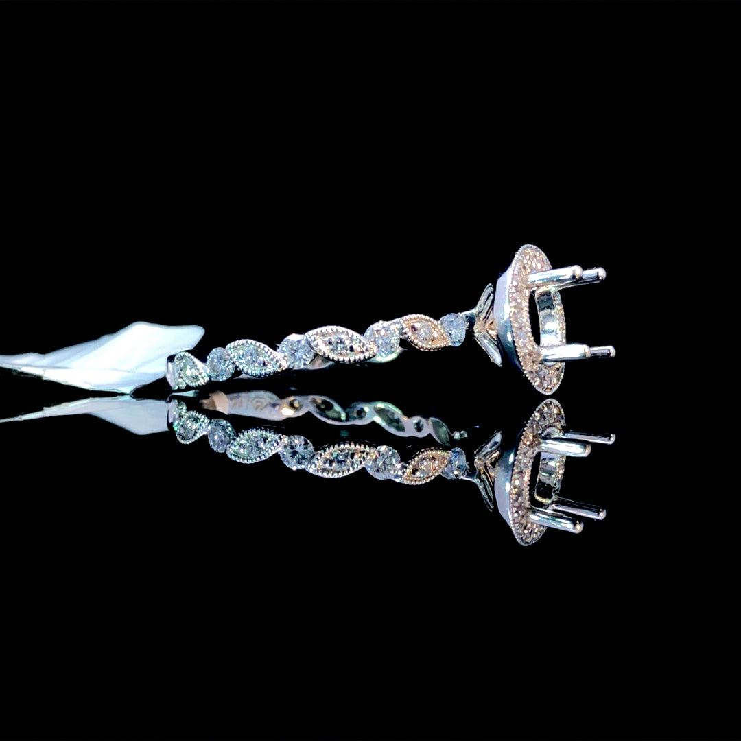 154989 - .52 ctw diamond semi mount