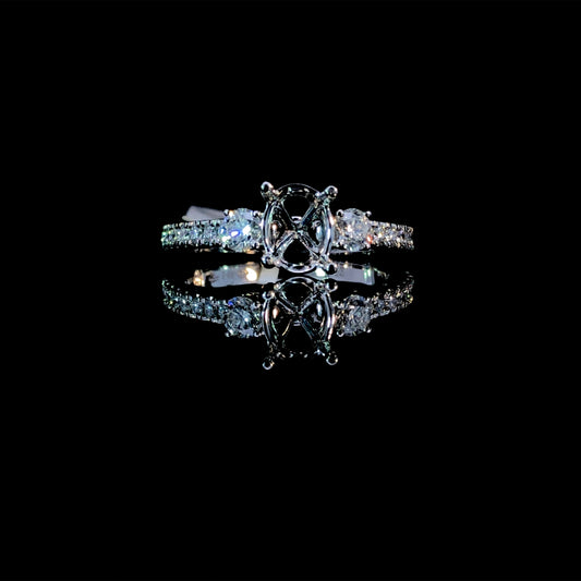 165097 - .52 ctw diamond semi mount