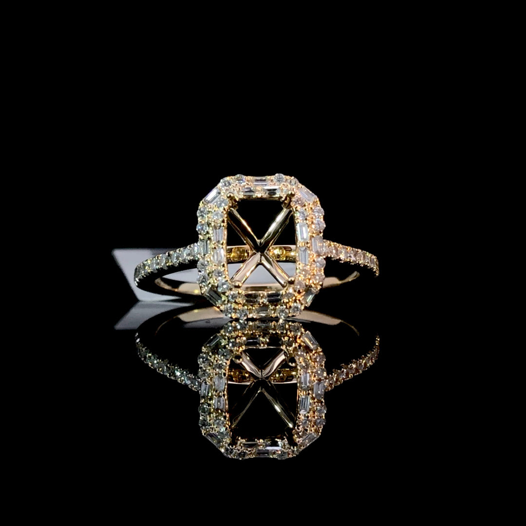 167015 - .45 ctw diamond semi mount