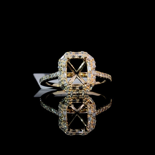 167015 - .45 ctw diamond semi mount