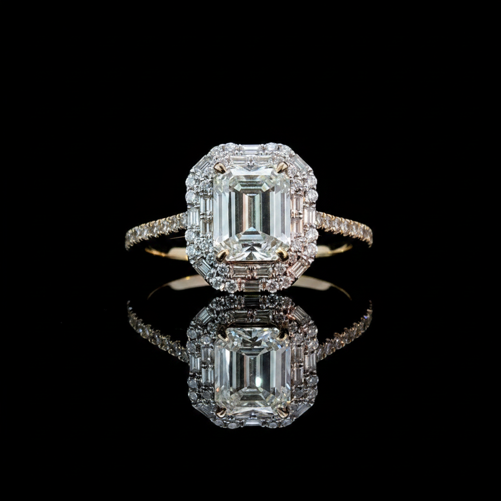167015 - .45 ctw diamond semi mount