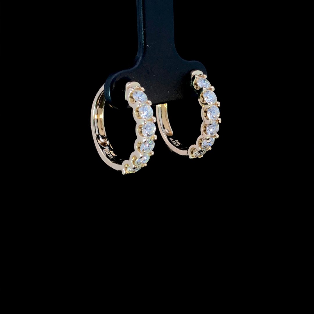 163877 - 1.50 ctw diamond hoops