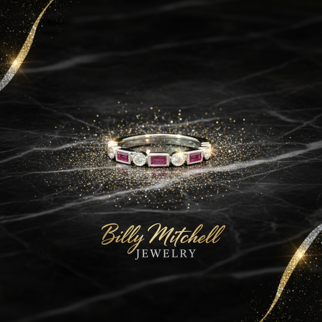 160101 - .47 ctw ruby and diamond ring