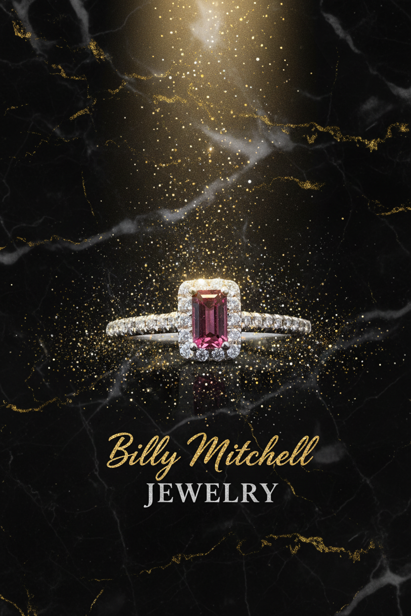 156853 - .47 ctw pink tourmaline and diamond ring