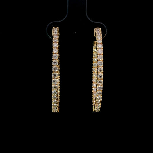 160171 - 2.00 ctw diamond hoops
