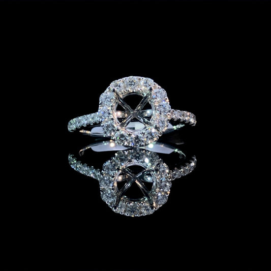 154695 - .75 ctw diamond semi mount