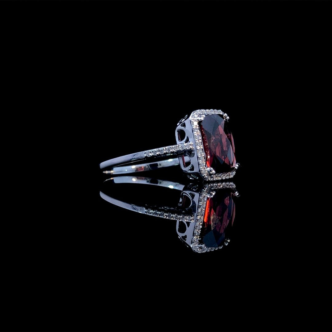 164138 - 2.28 ctw garnet and diamond ring