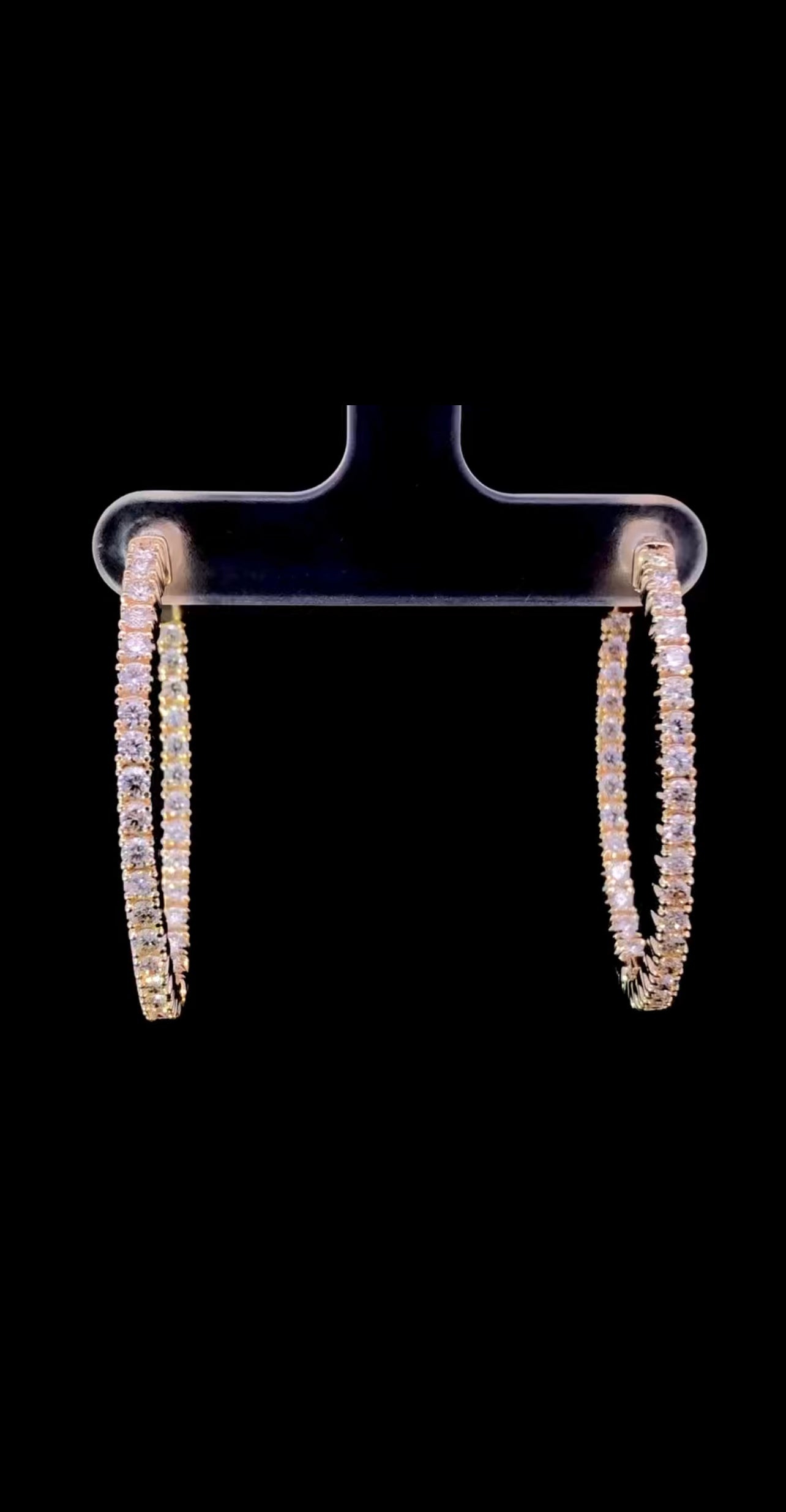 2.00 ctw diamond hoops