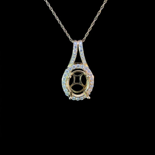 160790 - .25 ctw diamond pendant mount