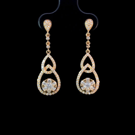 163121 - .96 ctw diamond earrings