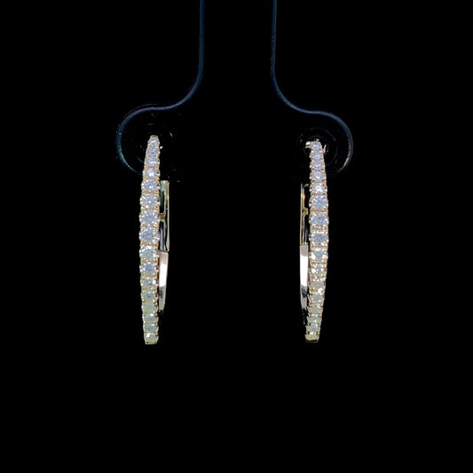 163613 - .33 ctw diamond hoops