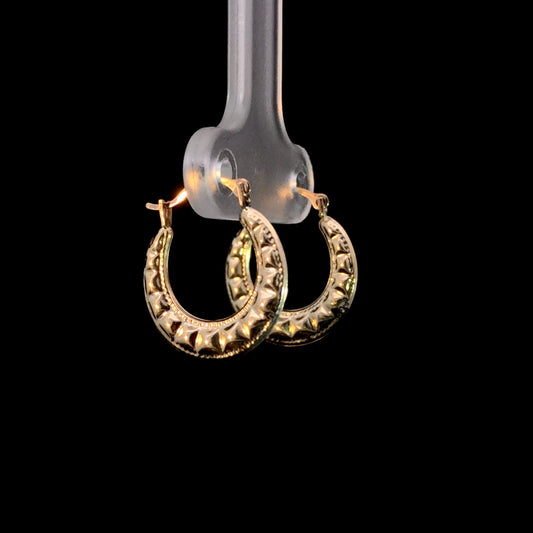 166490 - yellow gold earrings
