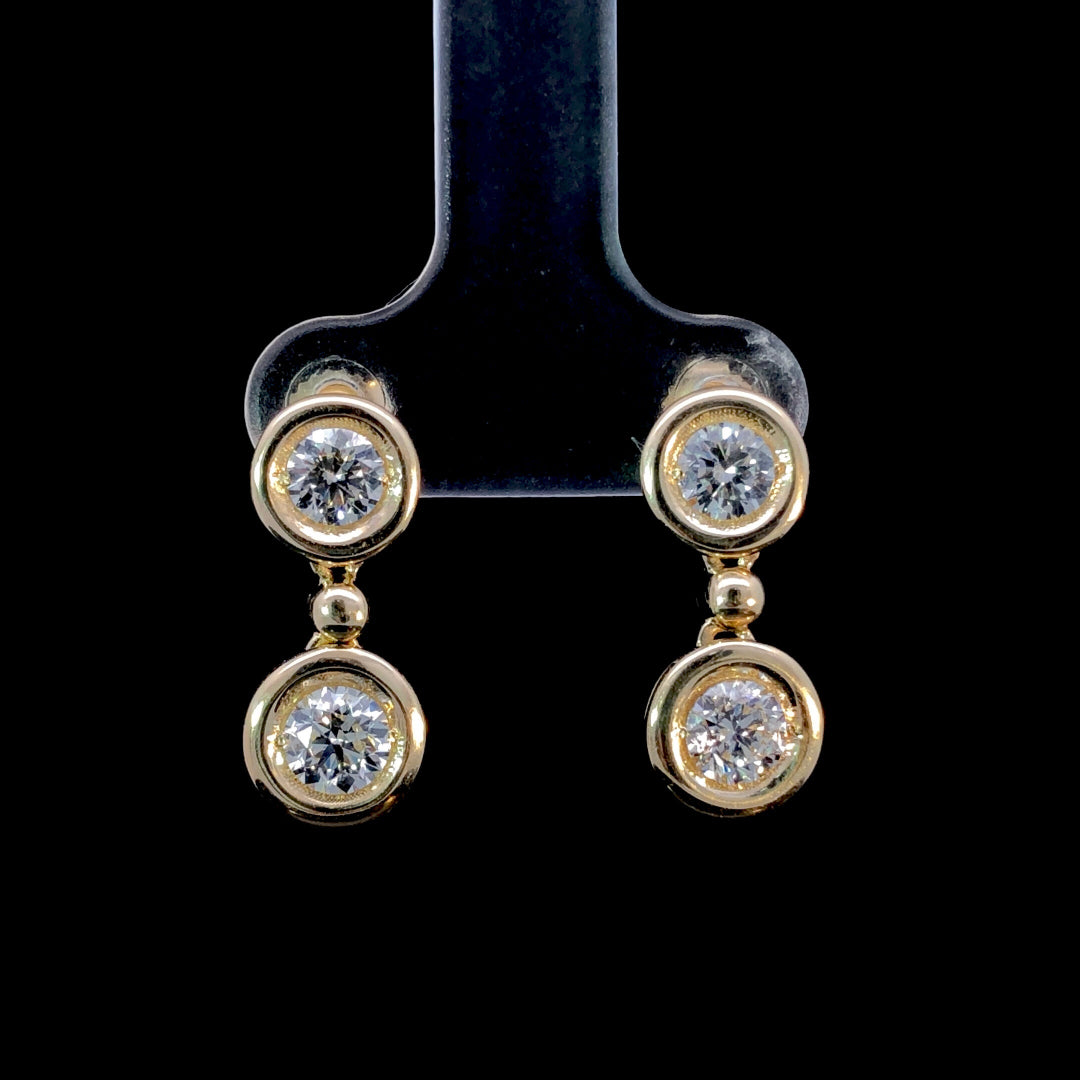 166807 - 1.36 ctw diamond earrings