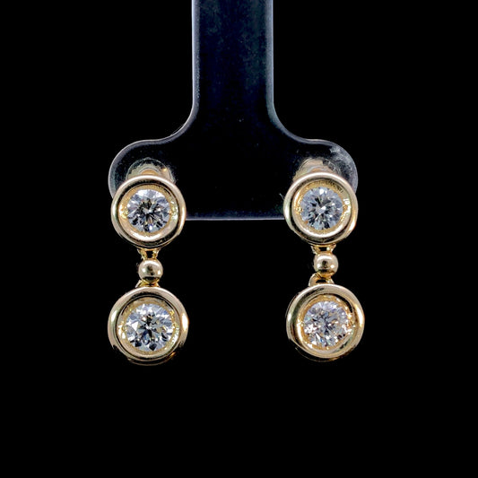 166807 - 1.36 ctw diamond earrings