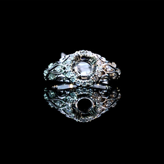 159409 - .58 ctw diamond semi mount