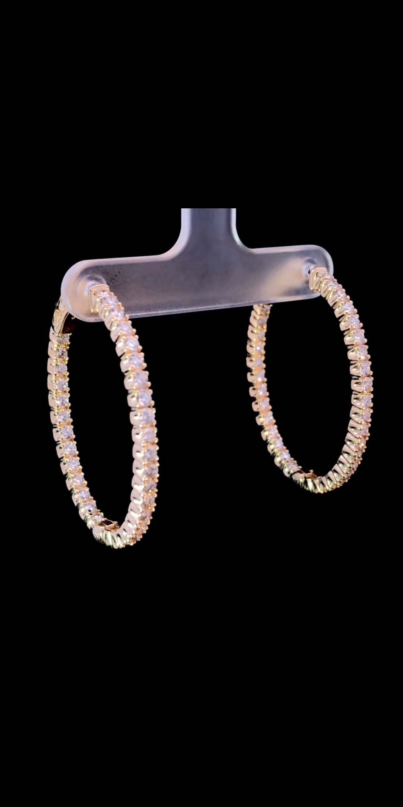 2.00 ctw diamond hoops