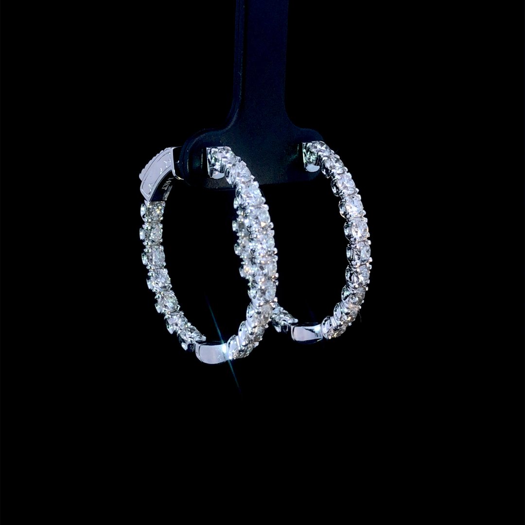 164147 - 4.00 ctw diamond hoops