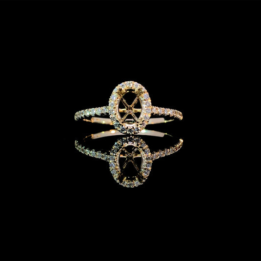 165637 - .32 ctw diamond semi mount
