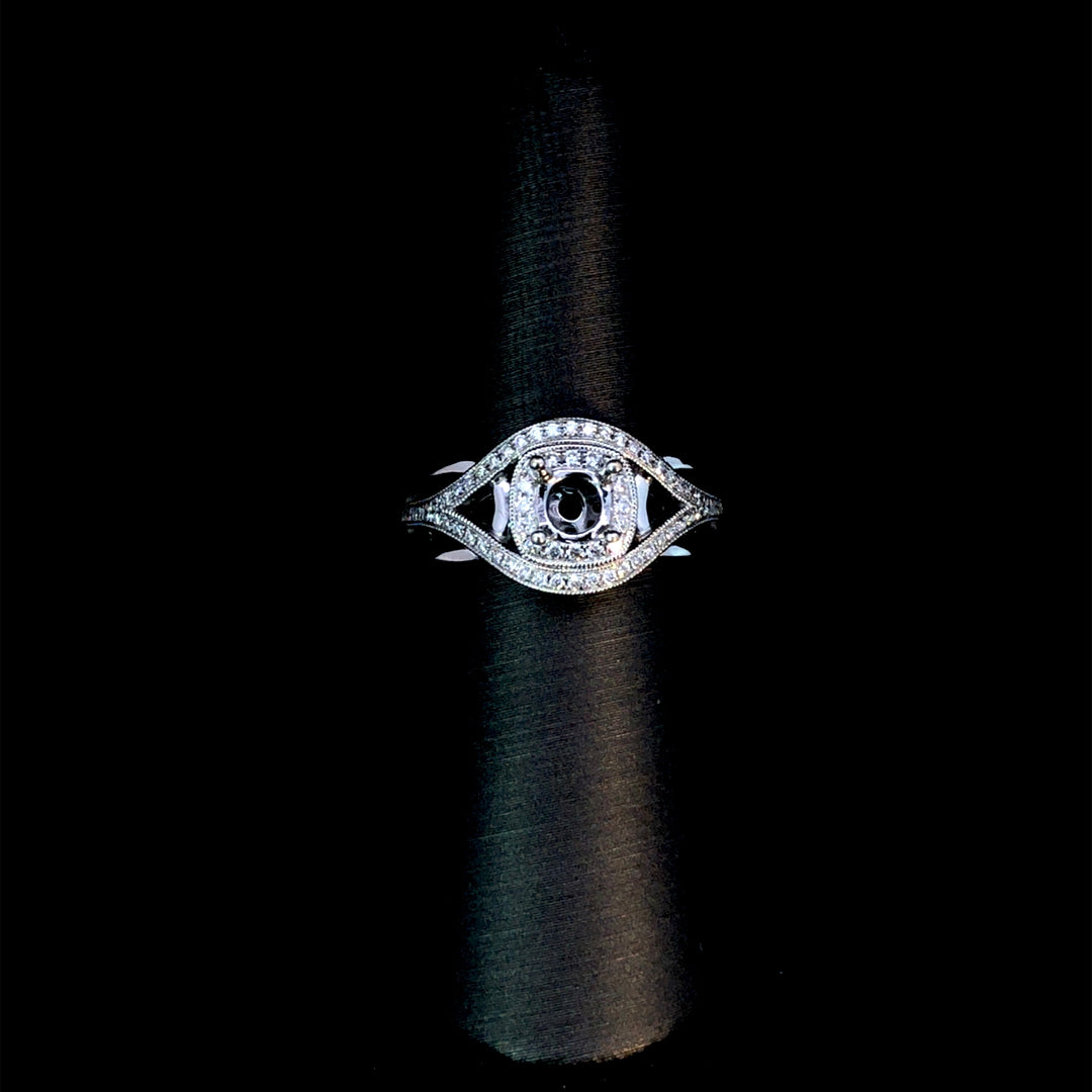 156611 - .33 ctw diamond semi mount