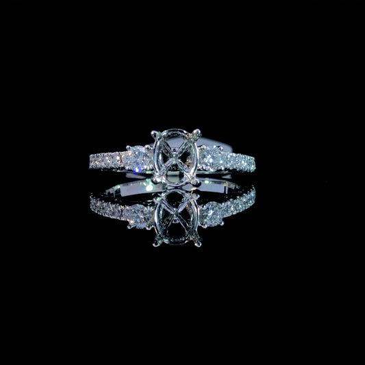 157498 - .52 ctw diamond semi mount