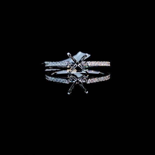 164887 - .24 ctw diamond semi mount