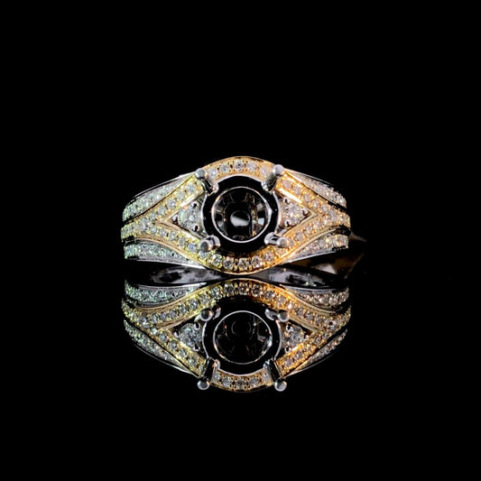 159845 - .48 ctw diamond semi mount