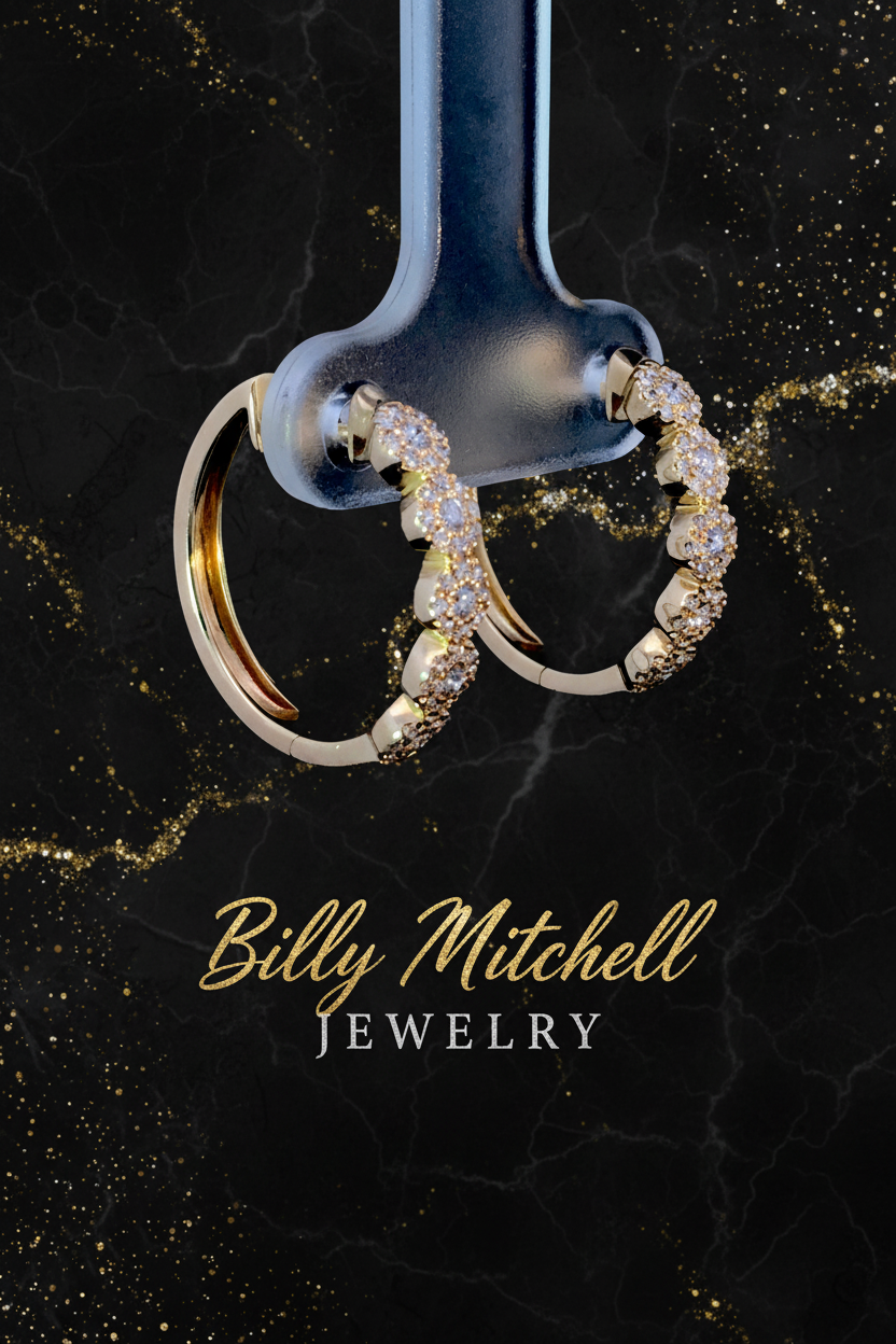 165420 - .50 ctw diamond hoops