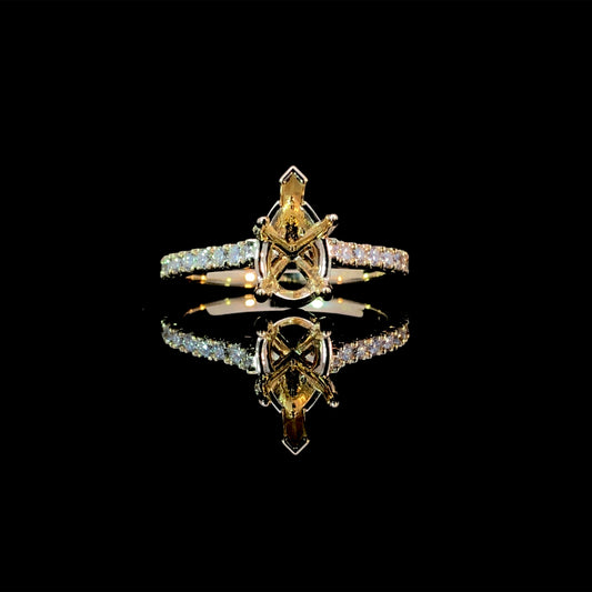 165642 - .32 ctw diamond semi mount