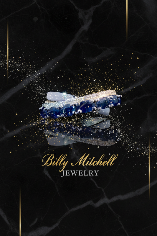 166948 - 1.87 ctw diamond and sapphire ring