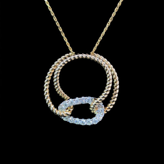 159231 - .78 ctw diamond pendant