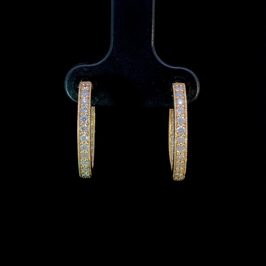 163599 - .60 ctw diamond earrings