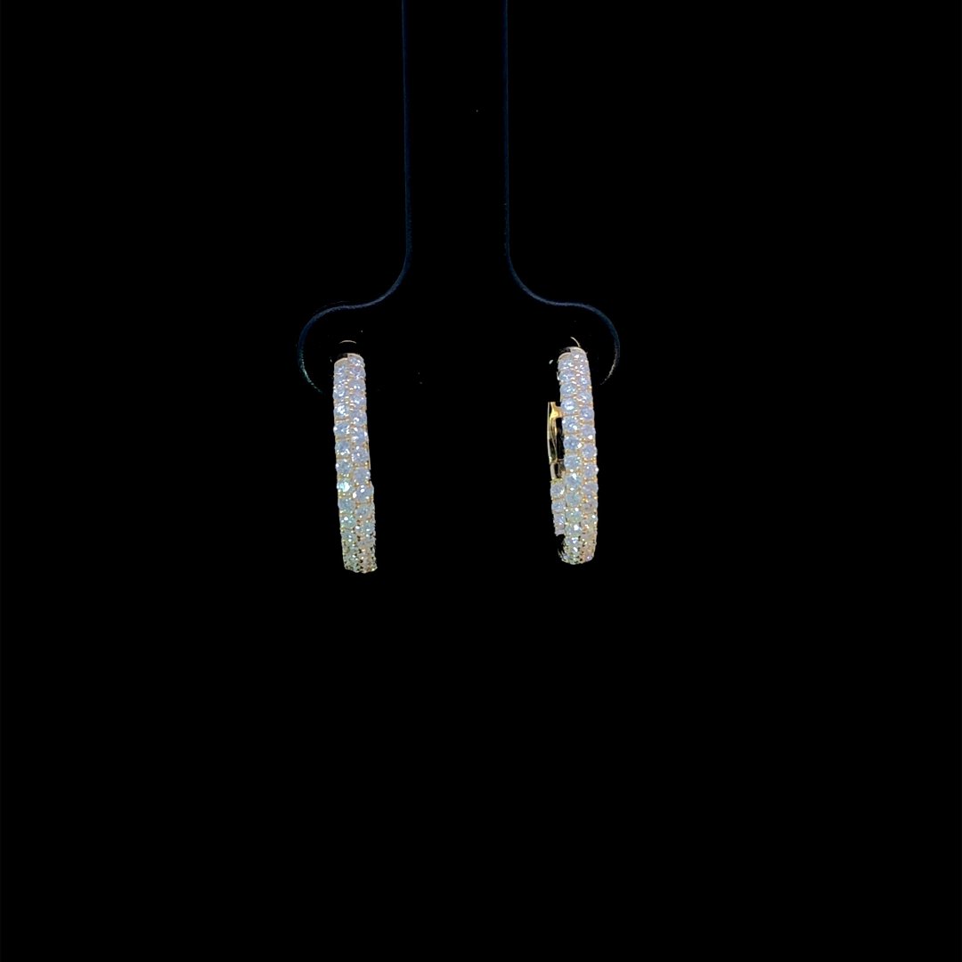 164232 - .75 ctw diamond hoops
