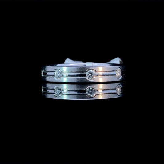 .32 ctw 4mm wedding band